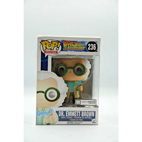 Funko Pop! Back to the Future Dr. Emmett Brown #236 Exclusive Loot Crate Edition - Picture 1 of 7